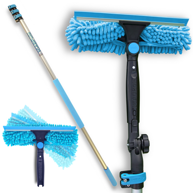 Telescopic poles window cleaning equipment