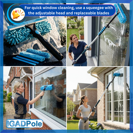 IGADPole Squeegee Single Pivot 10"(25cm) Replacement Head