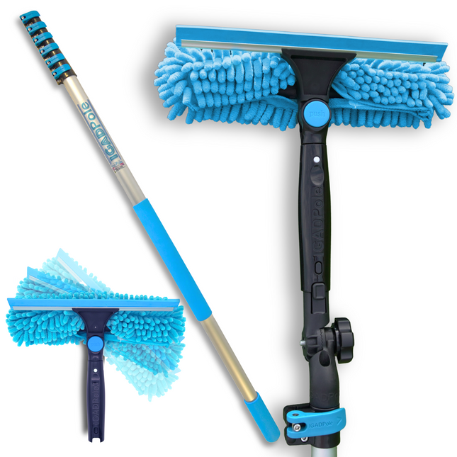 Telescopic poles window cleaning equipment