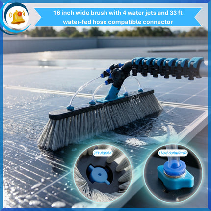 IGAD Solar Panel and Window Cleaning Kit with 7m (24ft) Extendable Pole