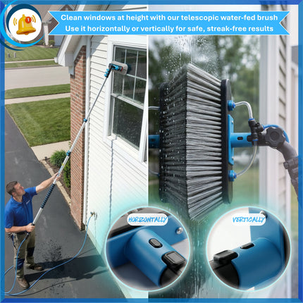 IGAD Solar Panel and Window Cleaning Kit with 7m (24ft) Extendable Pole