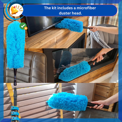 IGADPole – Dust and Cobweb Duster, 7m Telescopic Pole