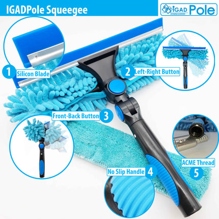 IGADPole Single Pivot 10 inch (25cm) Squeegee